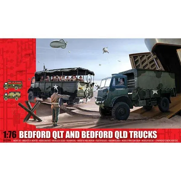 Bedford QLT and Bedford QLD Trucks Military Model Kit