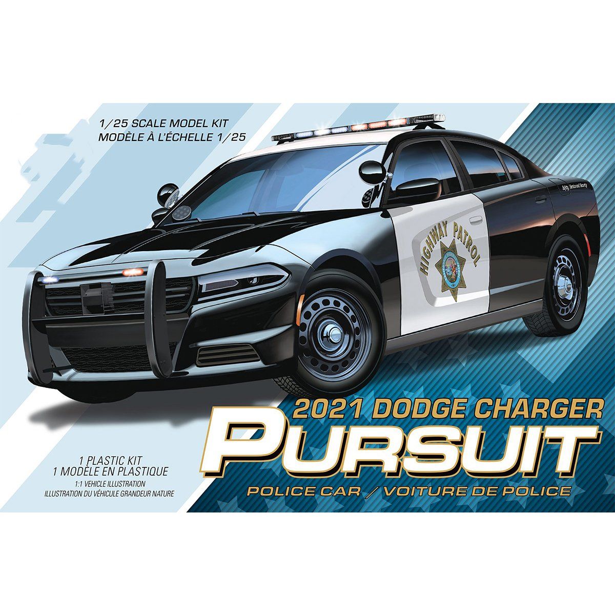 2021 Dodge Charger Pursuit Police Car Model Kit