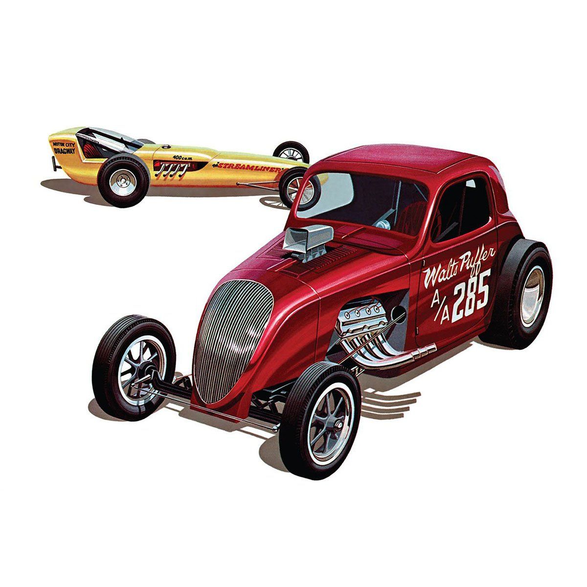 AMT Double Dragster Model Car Kit