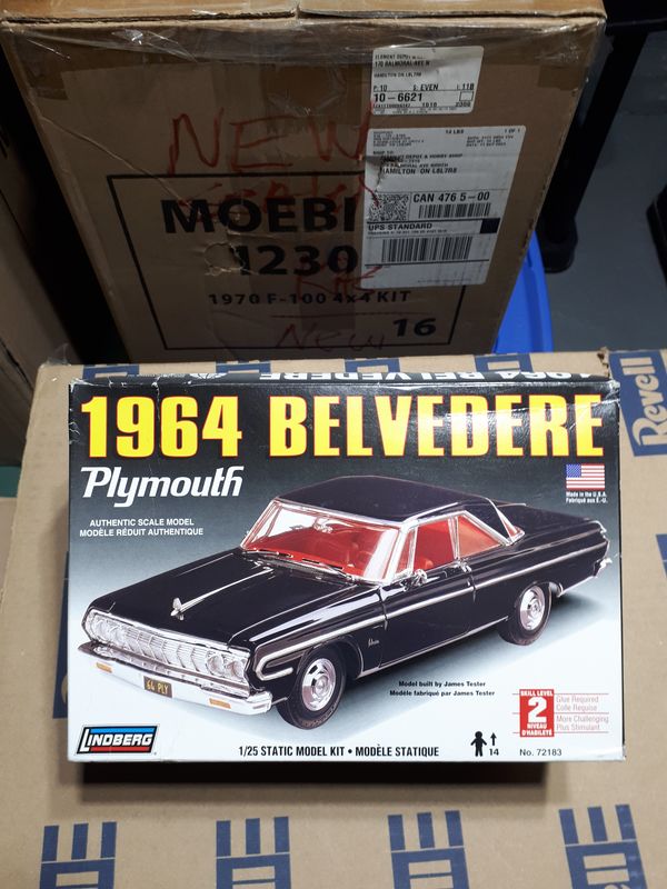 ​1964 Plymouth Belvedere Model Kit​ by Lindberg, Pre-Owned