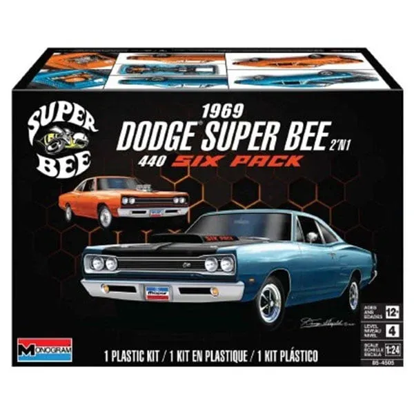 1969 DODGE SUPERBEE 2 IN 1 Model Kit by Monogram