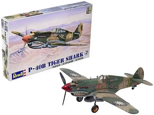 REVELL P-40 B TIGER SHARK Model Airplane Kit