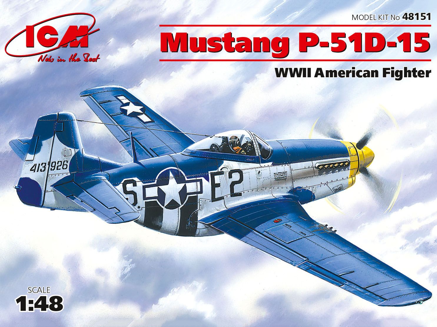 ICM MUSTANG P - 51D-15 Model Airplane Kit