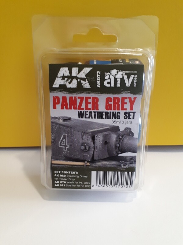 PANZER GREY WEATHERING SET MODEL PAINT