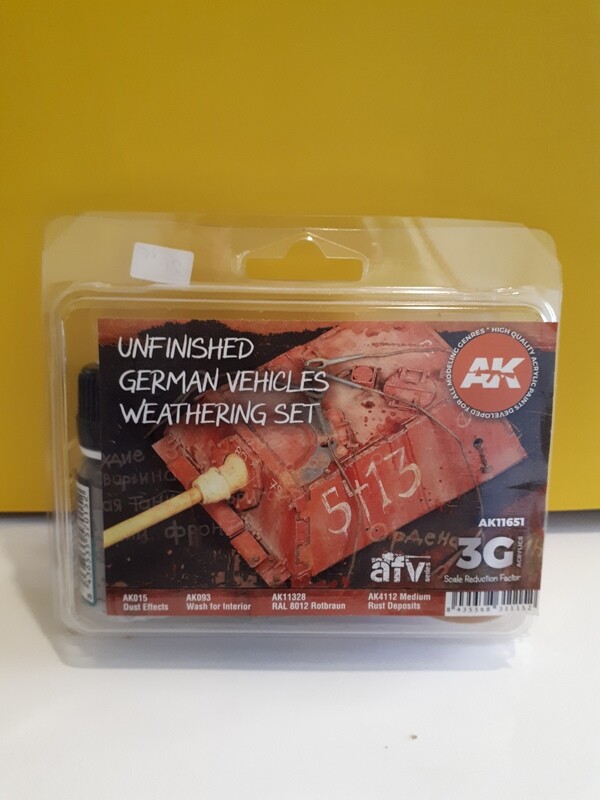UNFINISHED GERMAN VEHICLE WEATHERING MODEL PAINT