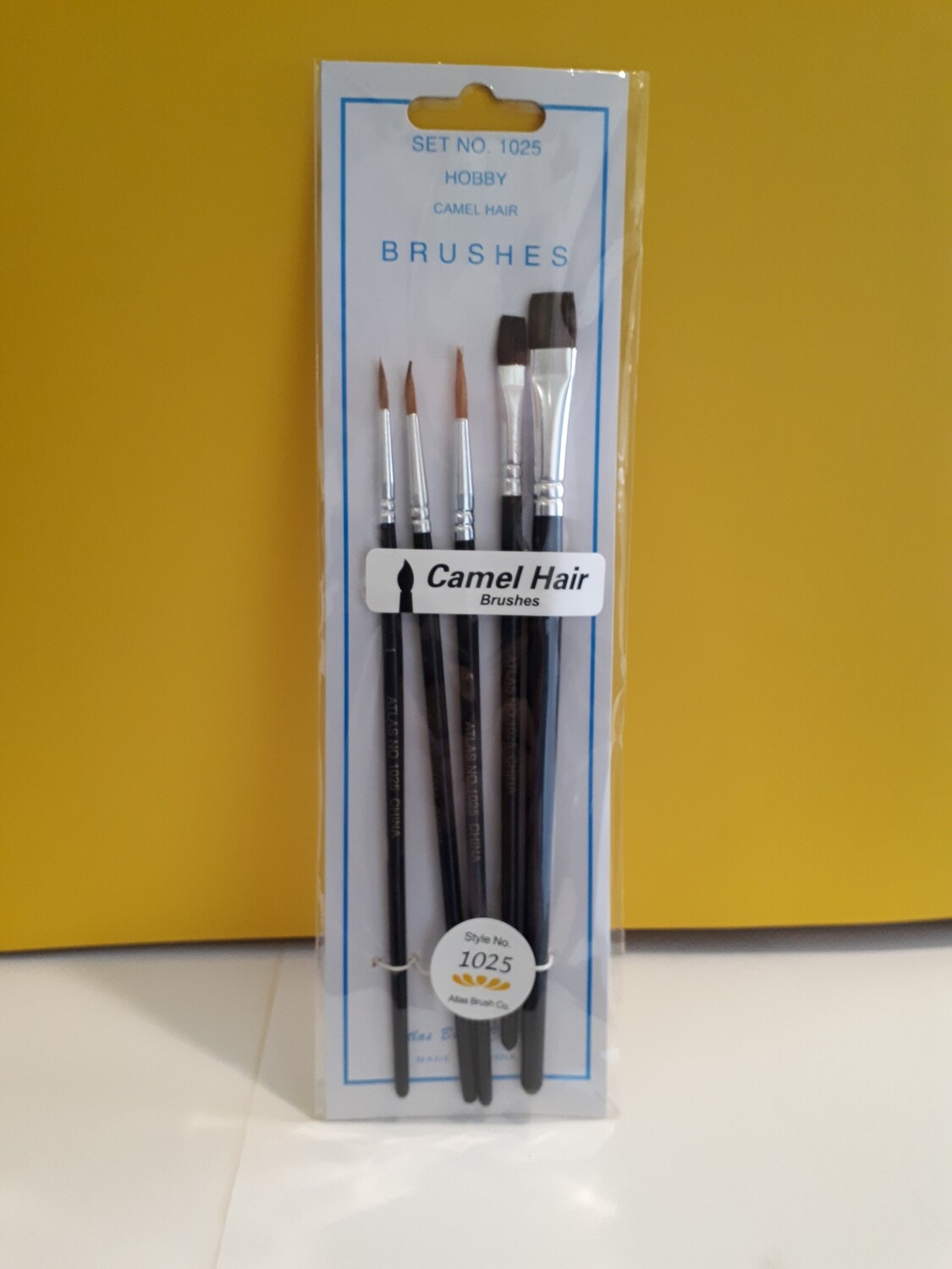 CAMEL HAIR PAINT BRUSHES 5 PACK