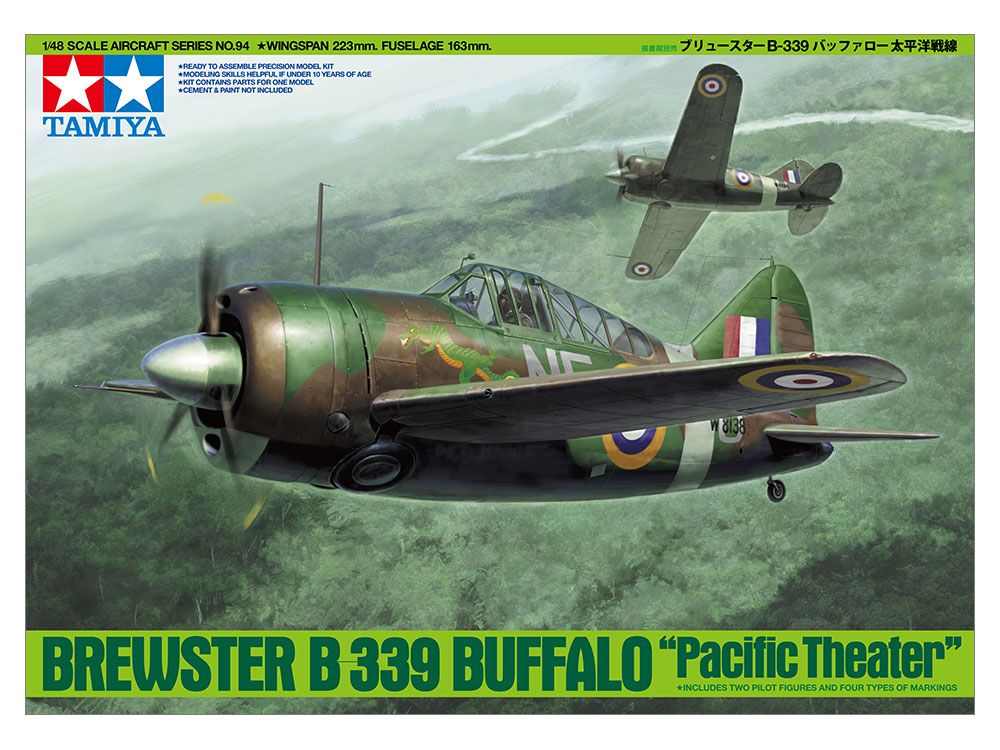 TAMIYA BREWSTER B-339 BUFFALO, Model Airplane Kit