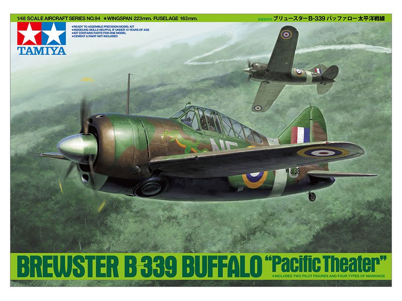 TAMIYA BREWSTER B-339 BUFFALO, Model Airplane Kit
