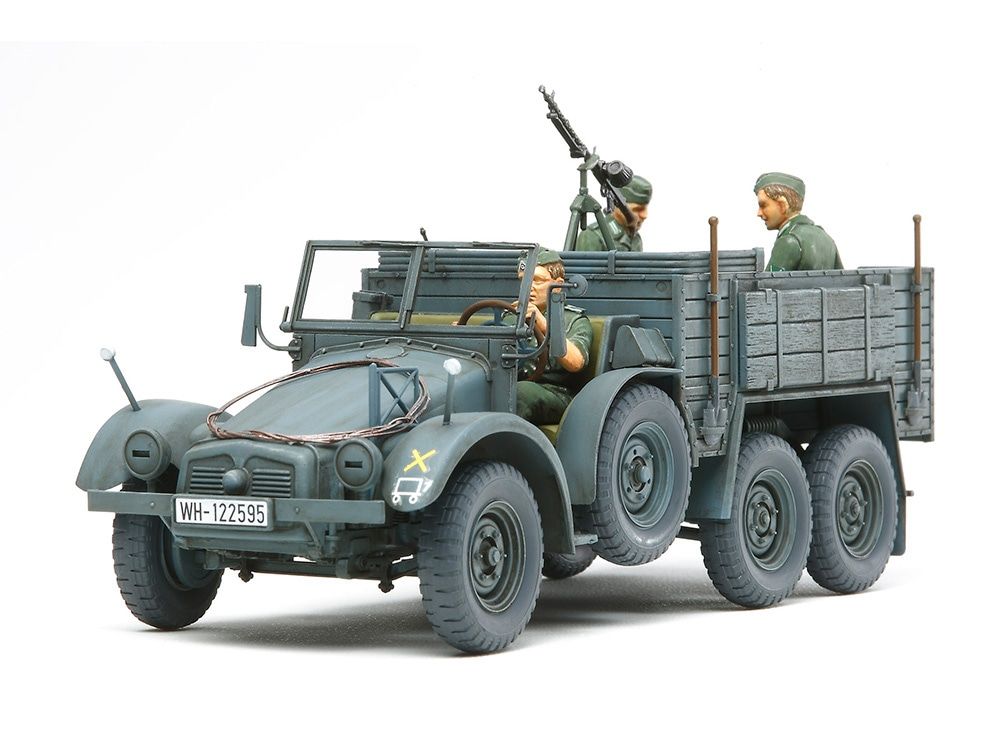 TAMIYA GERMAN 6X4 TRUCK KRUPP PROTZE PERSONNEL CARRIER, MILITARY VEHICLE MODEL KIT