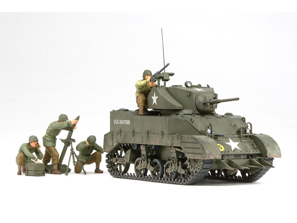 U.S. LIGHT TANK M5A1 Military Model Kit by TAMIYA