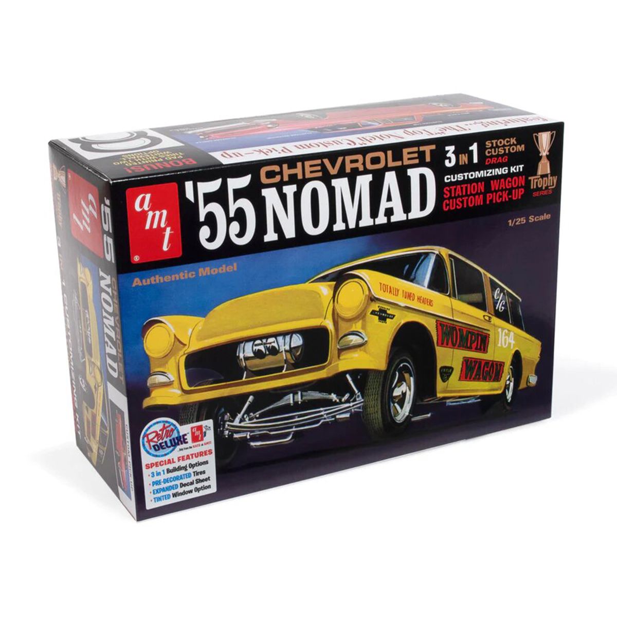 55 Chevy Nomad 3 IN 1 Model Kit by AMT