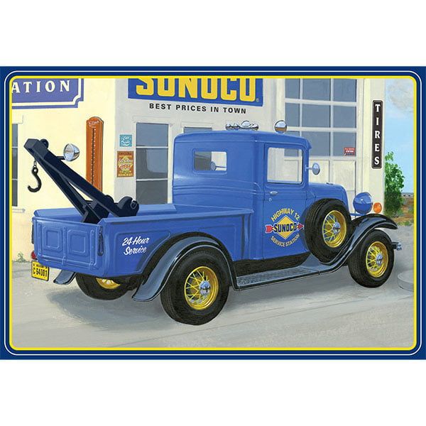 34 Ford Pickup "SUNOCO" Tow Truck Model Kit by AMT