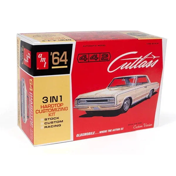 64 Old's 442 Cutlass Hardtop Model Kit by AMT