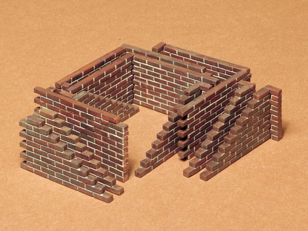 TAMIYA Brick Wall Set, Military Miniature Model Kits