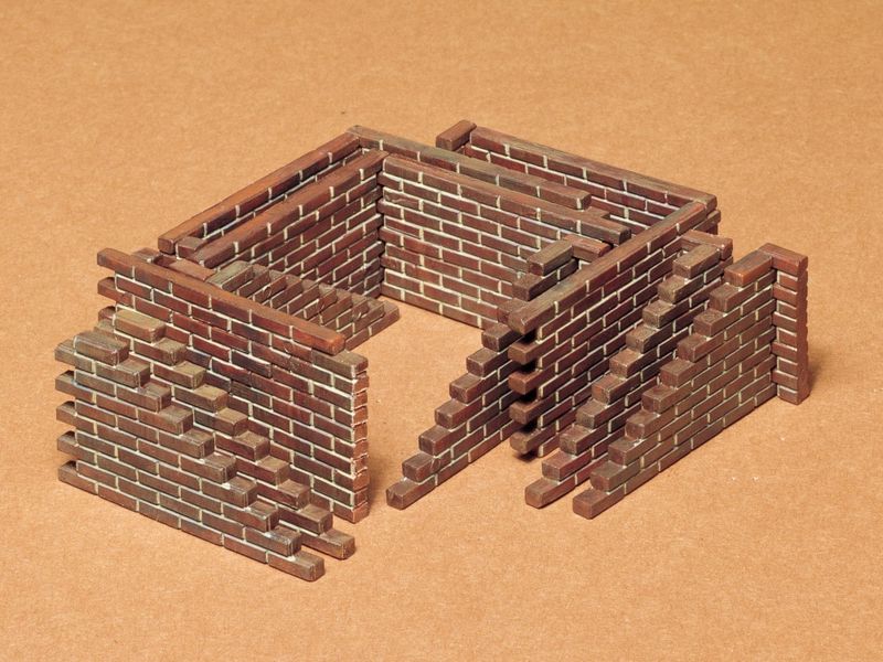 TAMIYA Brick Wall Set, Military Miniature Model Kits