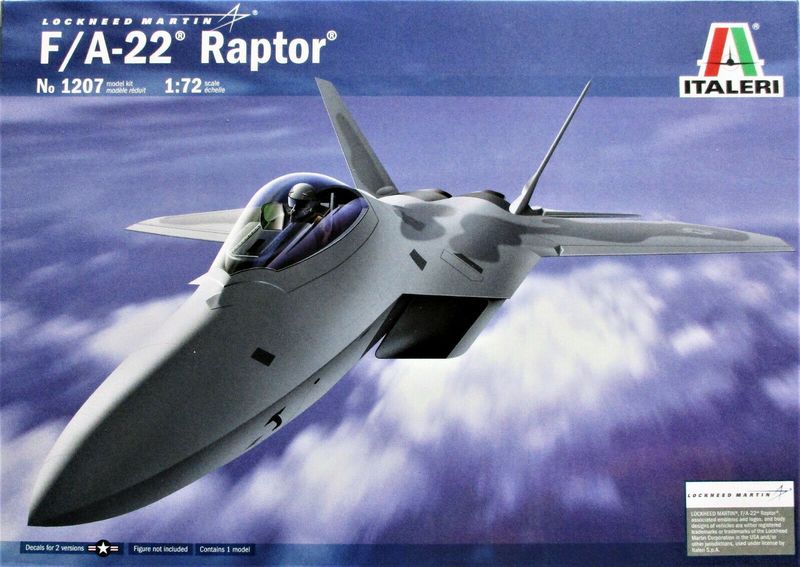 ITALERI F/A-22 RAPTOR Model Airplane Kit