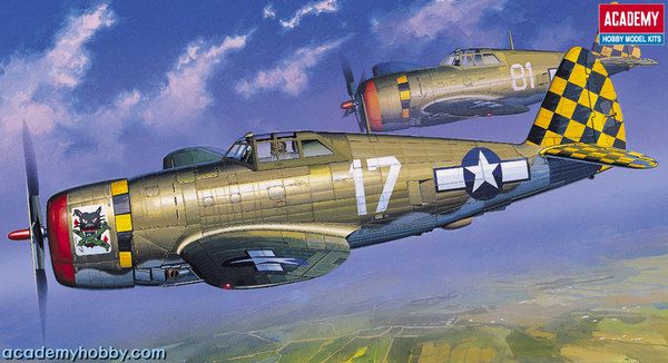 P-47D RAZORBACK  Model Airplane Kit by Academy