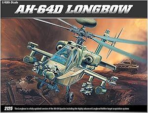 AH-64D LONGBOW Helicopter Model Kit by Academy