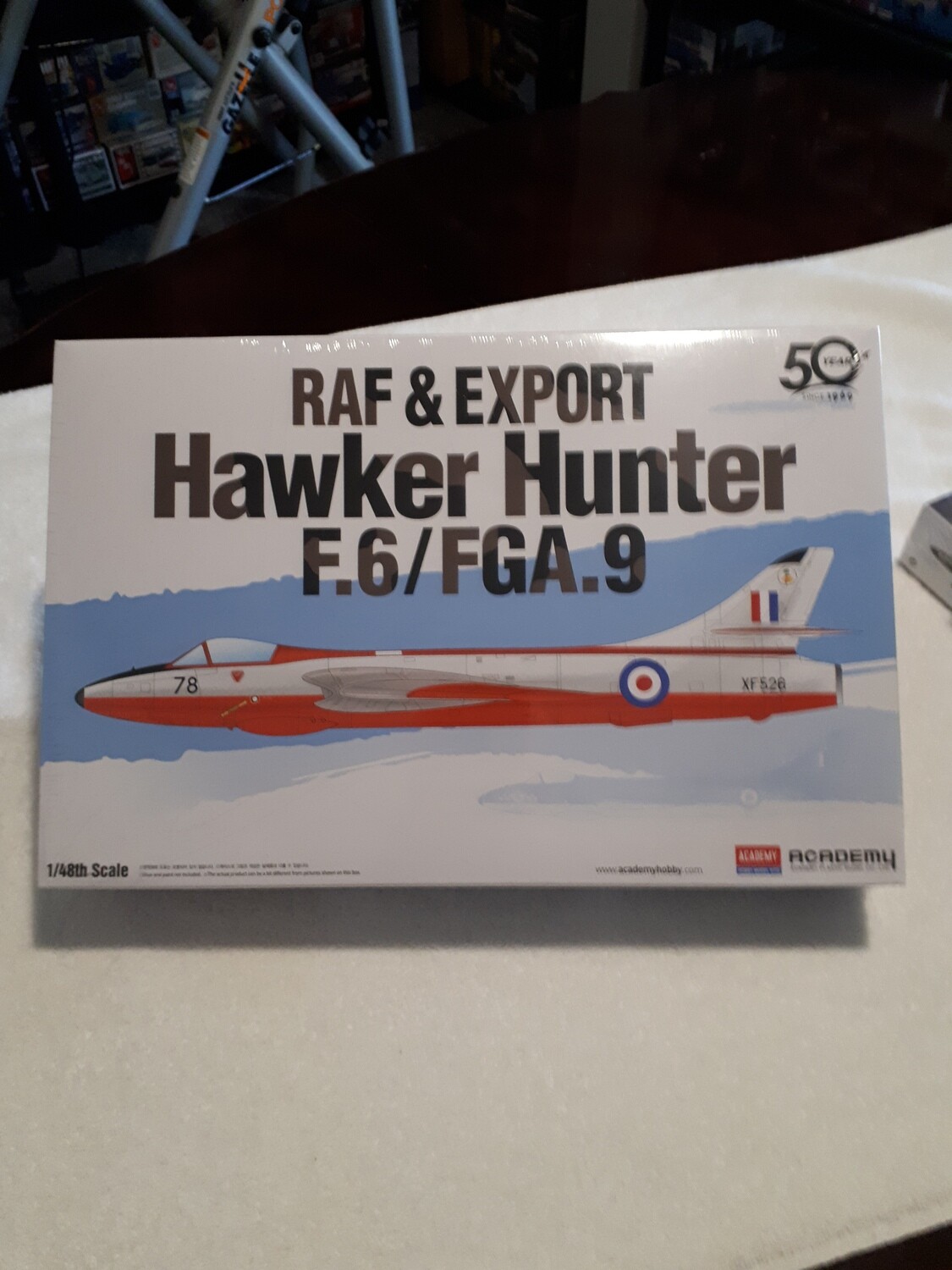 HAWKER HUNTER F.6/FGA.9 Model Airplane Kit by Academy