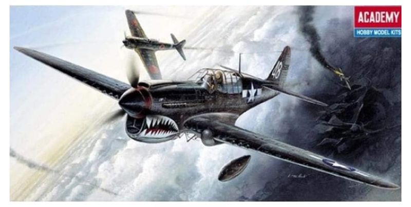 P-40M/N Model Airplane Kit by Academy