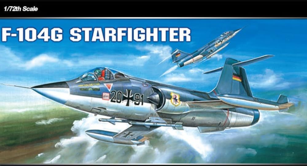LOCKHEED F-104G STARFIGHTER Model Airplane Kit by Academy