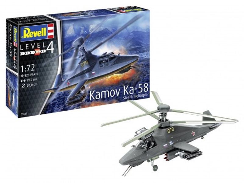 REVELL KAMOV KA-58 STEALTH HELICOPTER Model Kit
