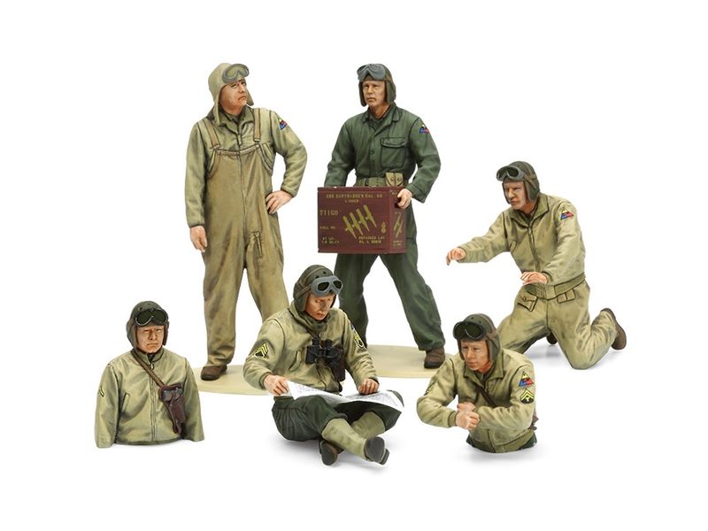 U.S. Tank Crew Set Military Miniatures Model Kits
