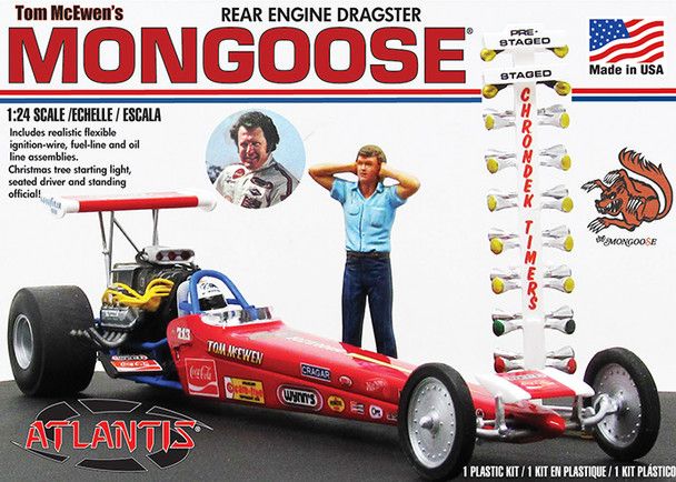 Tom McEwen's Mongoose rear engine dragster model kit