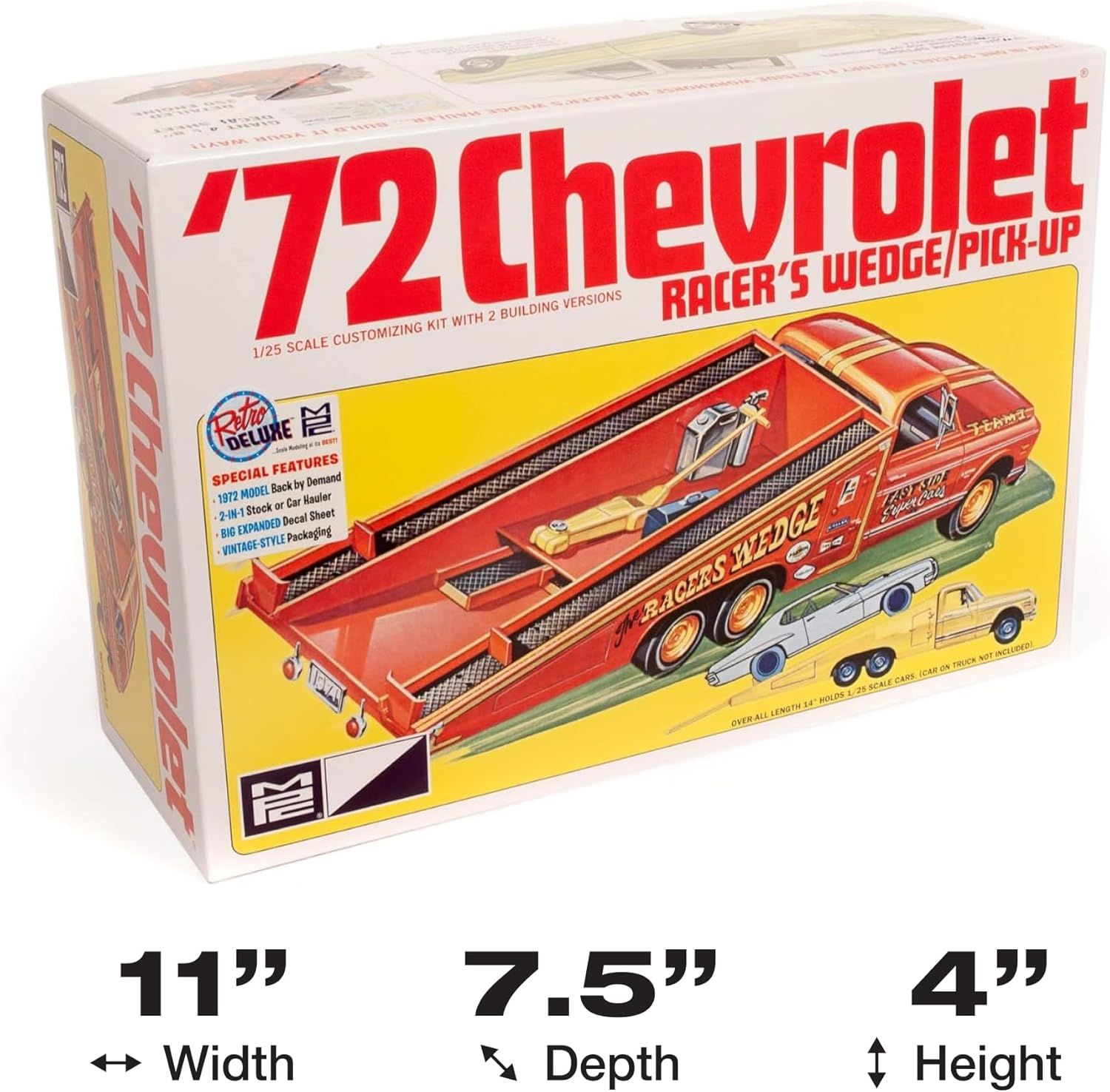 72 Chevrolet Pickup with Racers Wedge Model Kit by MPC