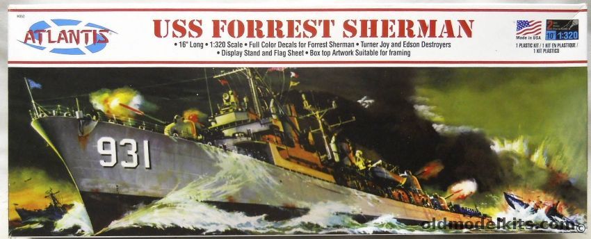 USS FORREST SHERMAN Plastic Model Ship Kit