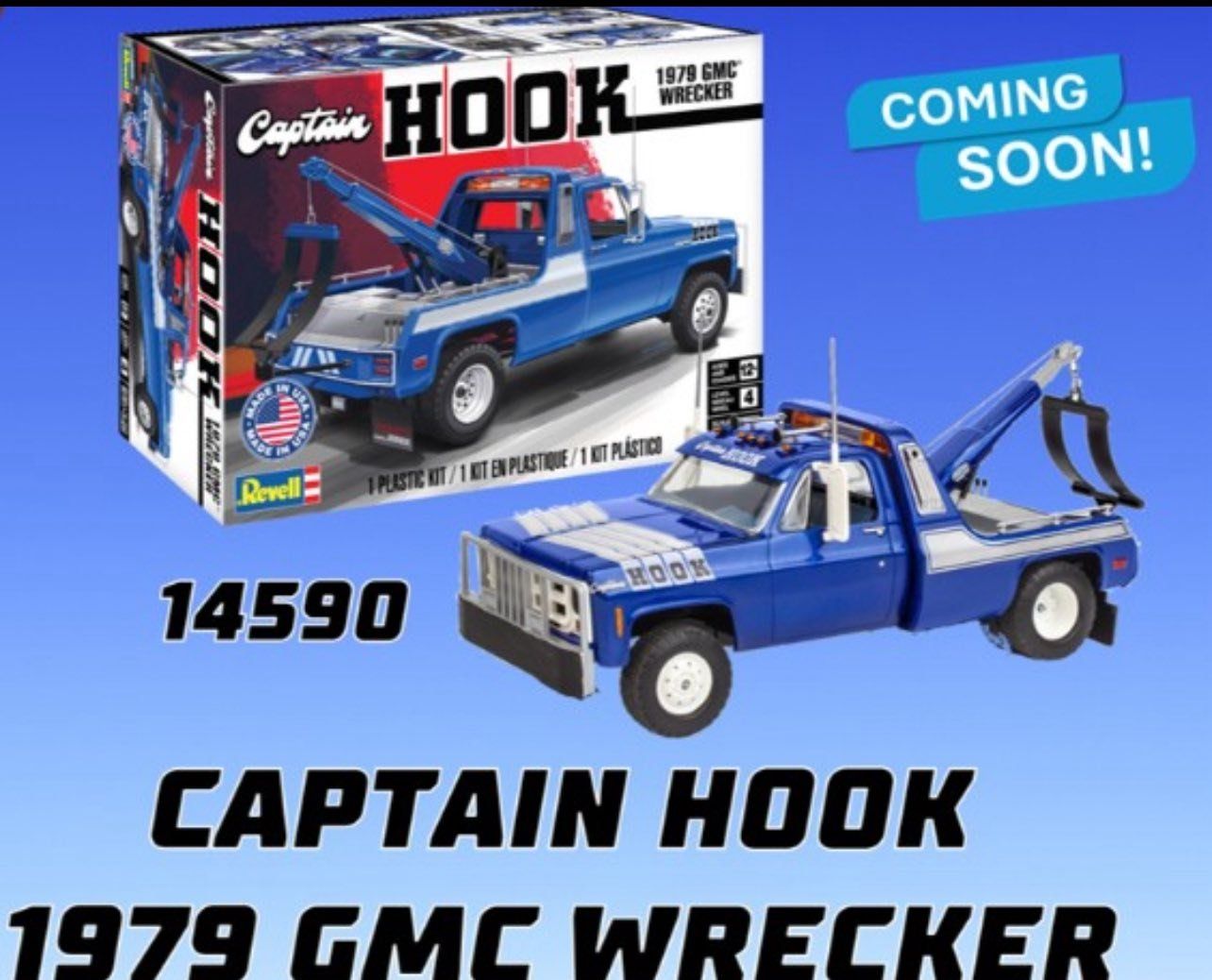 1979 GMC Wrecker Captain Hook Model Kit by Revell