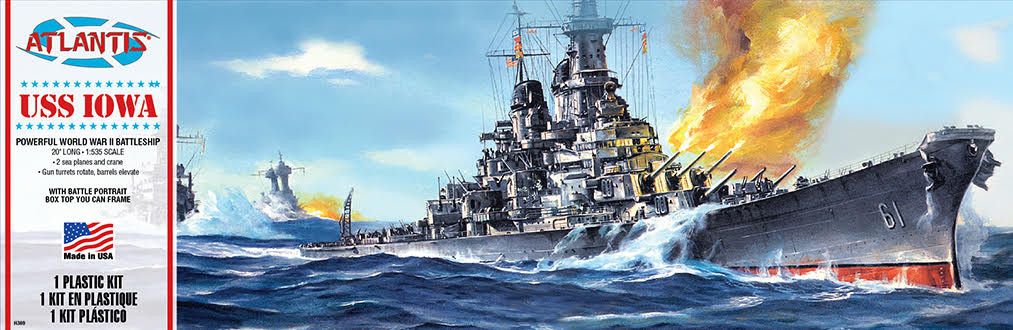 USS IOWA Battleship model kit by ATLANTIS