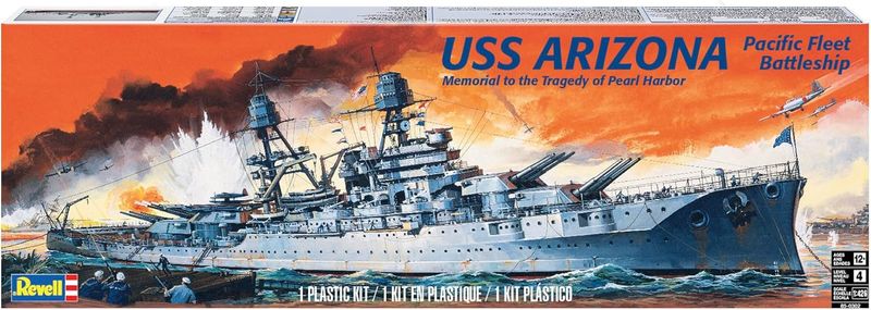 USS ARIZONA Pacific Fleet Battleship by Revell
