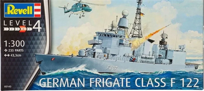 German Frigate Class F 122 model kit by Revell