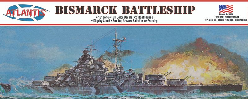 BISMARK Battleship model ship kit by ATLANTIS