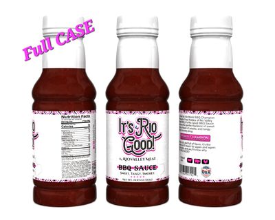 Full case Its Rio Good BBQ sauce Rio Valley Meat