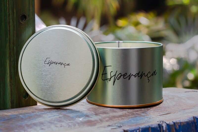 Vela Aromática na Lata - Esperança Vela Aromática na Lata - Esperança