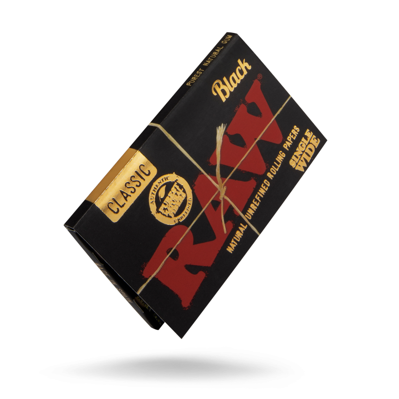 Raw Classic Black Single WIde Rolling Paper