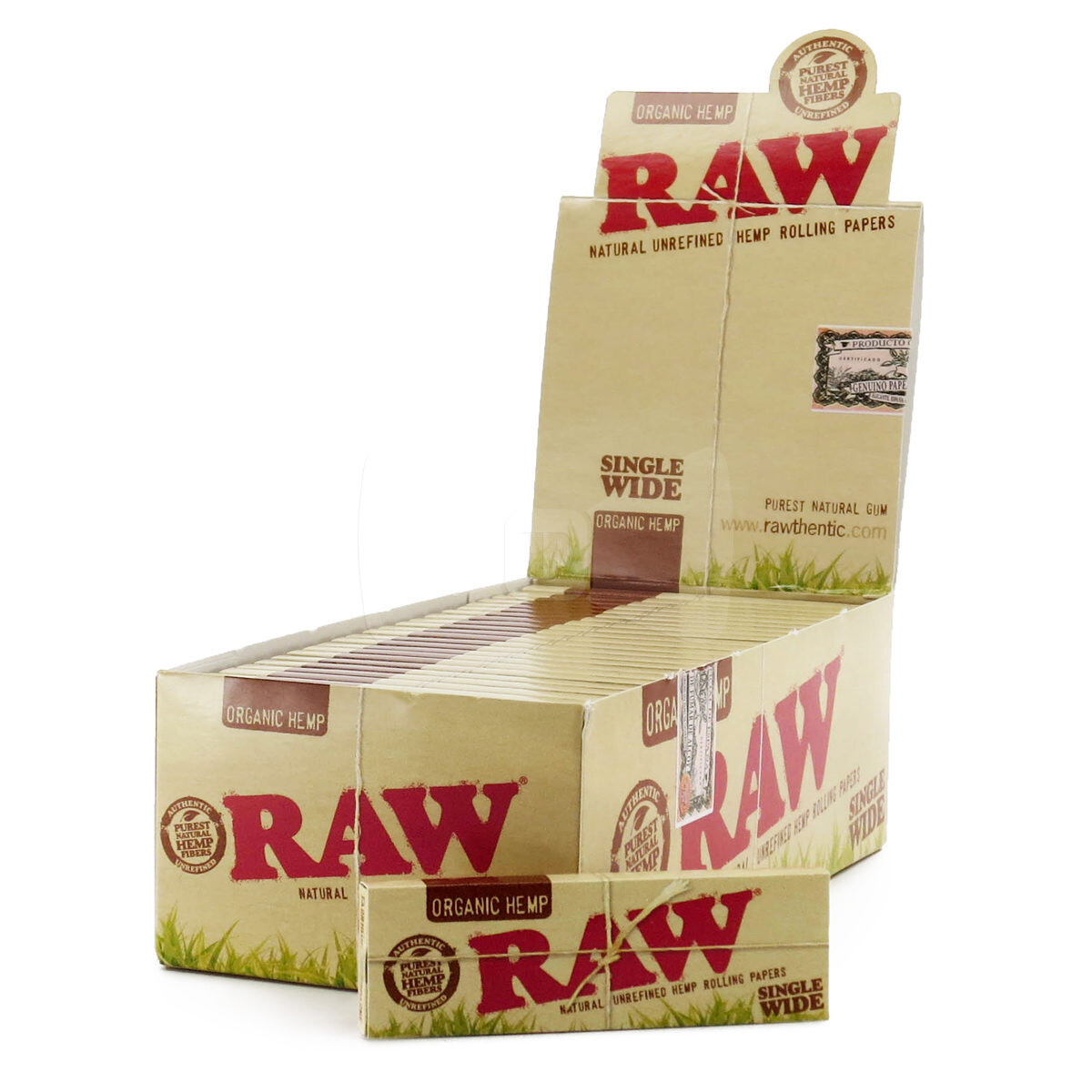 Raw Organic Single Wide Papers