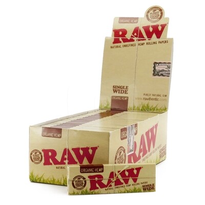 Raw Organic Single Wide Papers