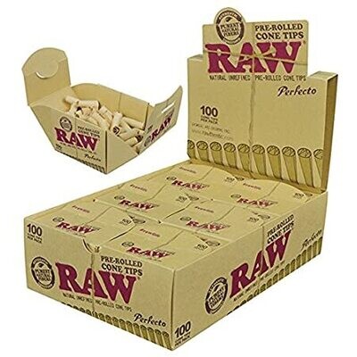 Raw Perfecto Pre-rolled cone tips 100 pk