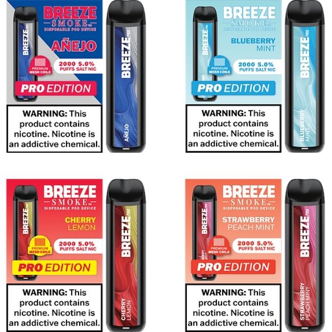 BREEZE PRO EDITION 5% DISPO (60ML) 2K PUFFS 