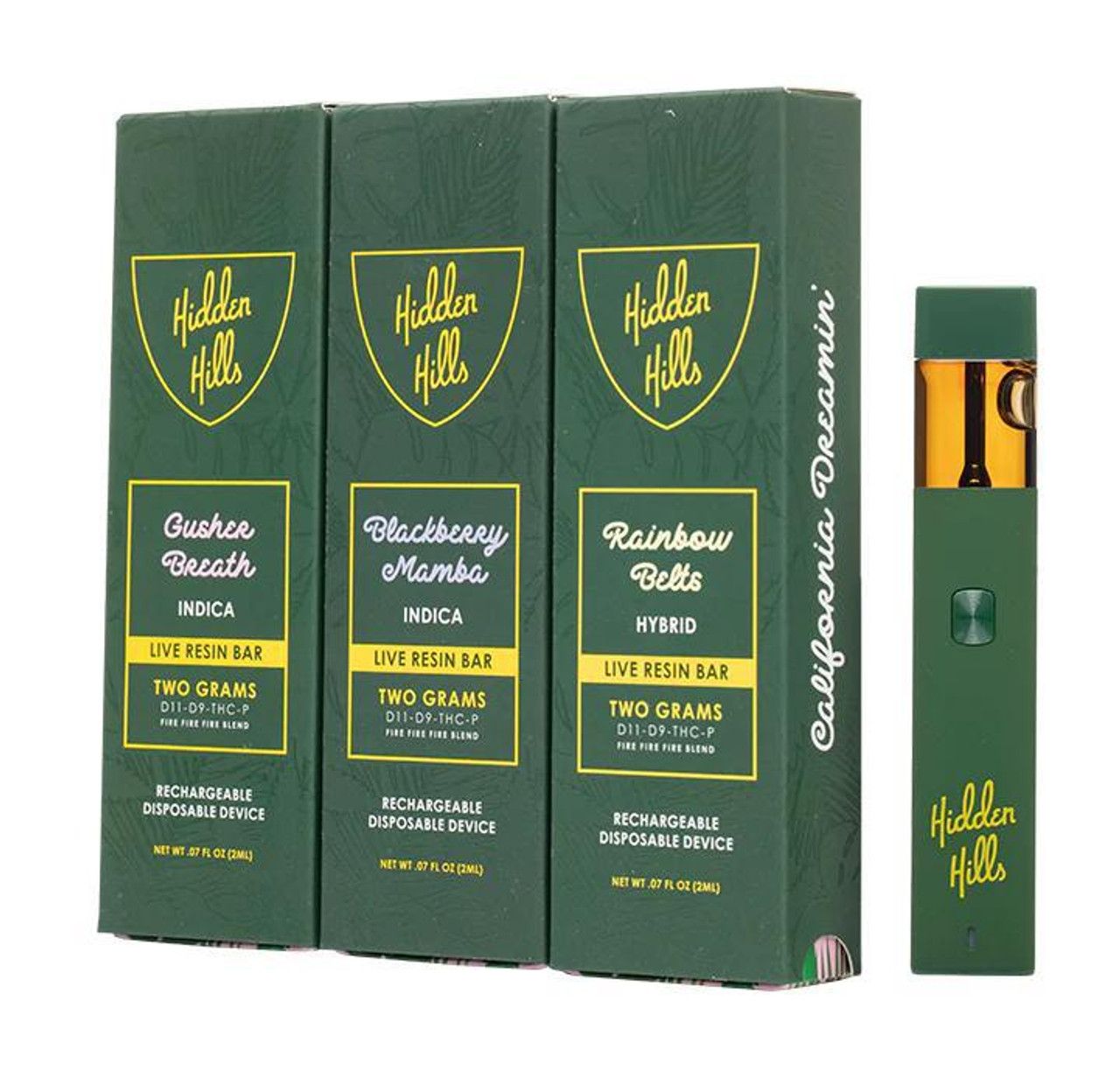 HIDDEN HILLS D11 + D9 +THC-P LIVE RESIN 2GM
