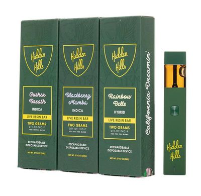 HIDDEN HILLS D11 + D9 +THC-P LIVE RESIN 2GM