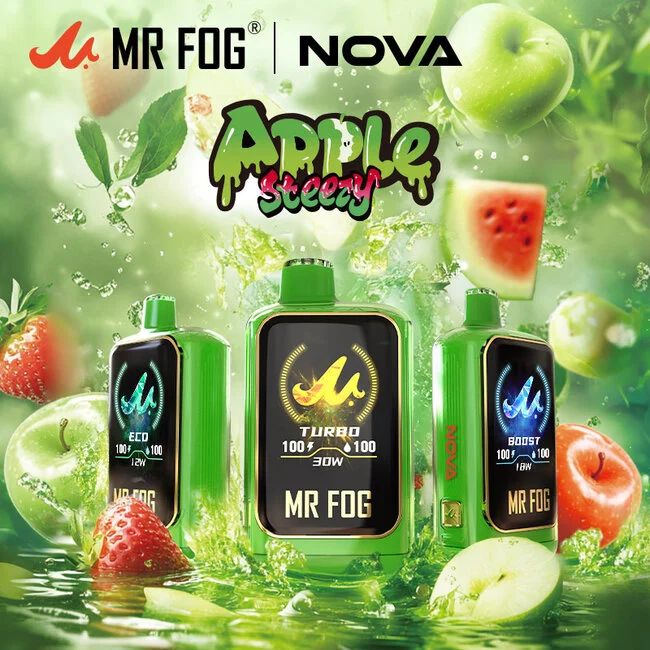 MR FOG APPLE STEEZY EDITION 36K PUFFS 20ML MR FOG APPLE STEEZY EDITION 36K PUFFS 20ML
