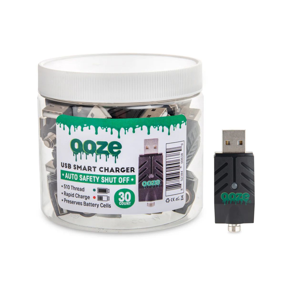 OOZE SMART USB CHARGER 510 THREAD (1CT) OOZE SMART USB CHARGER 510 THREAD (1CT)