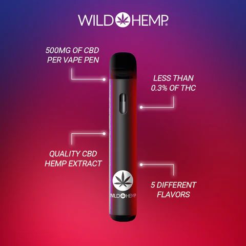 WILD HEMP 500MG CBD DISPOSABLE
