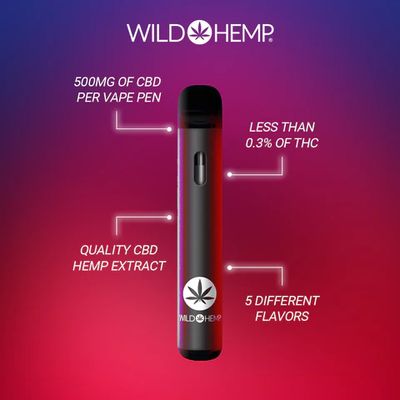 WILD HEMP 500MG CBD DISPOSABLE WILD HEMP 500MG CBD DISPOSABLE