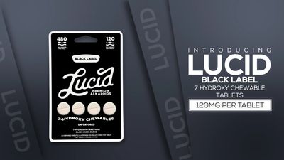 LUCID ALKALOIDS BLACK LABEL 480MG 7-HYDROXY 120MG X 4CT CHEWABLE TABLET LUCID ALKALOIDS BLACK LABEL 480MG 7-HYDROXY 120MG X 4CT CHEWABLE TABLET