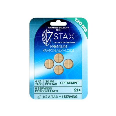 7STAX 120MG 7-HYDROXY PREMIUM KRATOM ALKALOIDS 30MG X 4CT TABLETS 7STAX 120MG 7-HYDROXY PREMIUM KRATOM ALKALOIDS 30MG X 4CT TABLETS